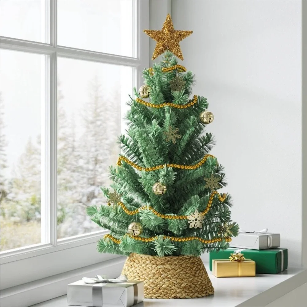 Wondershop 12-Piece Mini Christmas Tree Trimming Set – Gold | New in Box
